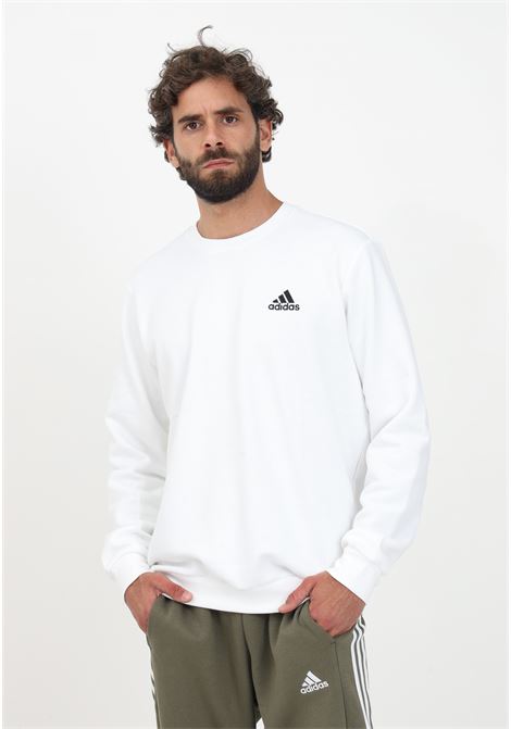 Felpa girocollo Sportswear Essentials bianca da uomo ADIDAS PERFORMANCE | H12220.